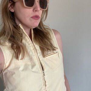 Vintage Butter Yellow Vest